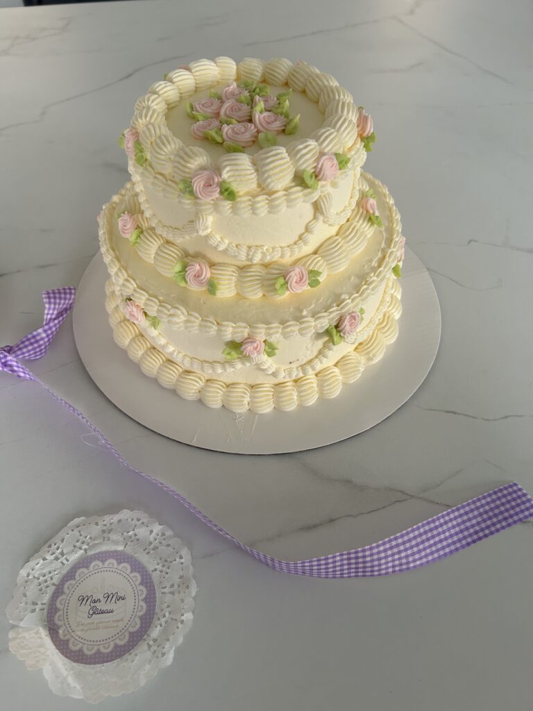 Mini pièce montée 10 parts vintage